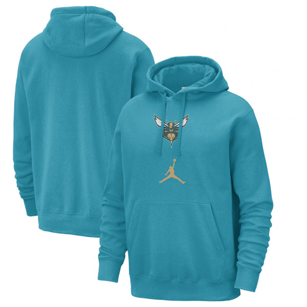 Men's Charlotte Hornets Teal 2023/24 City Edition Essential Club Pullover Hoodie